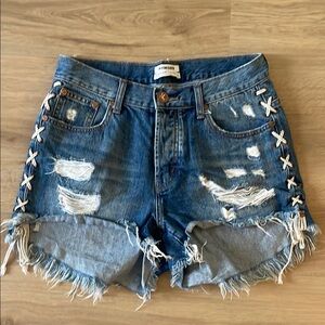 One Teaspoon Laced Grommet Cutoffs